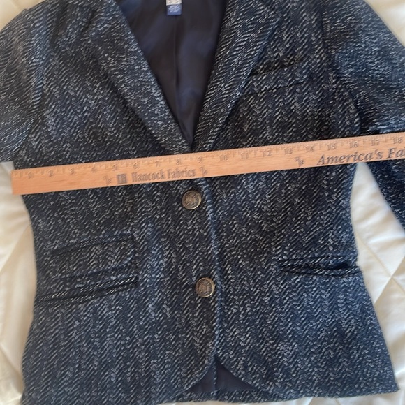 Vintage Lands End women’s wool lined tweed 2 button blazer - Picture 9 of 9